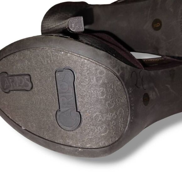 ‎Carlos Santana Dark Brown Suede Stiletto Sandal NEW 9 - Picture 7 of 9